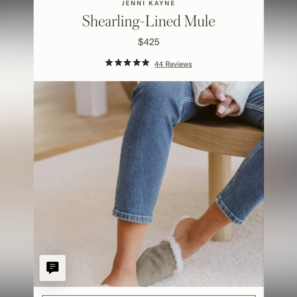 JENNI KAYNE
Shearling-Lined Mule Color Laurel